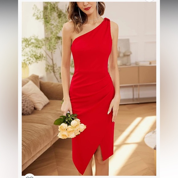 One Shoulder Bodycon Dress - Large - Picture 3 of 5